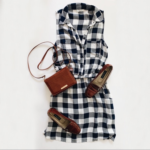 love, Fire Dresses & Skirts - Love Fire Plaid Blue Dress